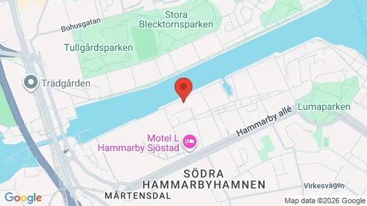 Affärslokaler att hyra i Hammarbyhamnen - Bild från Google Street View