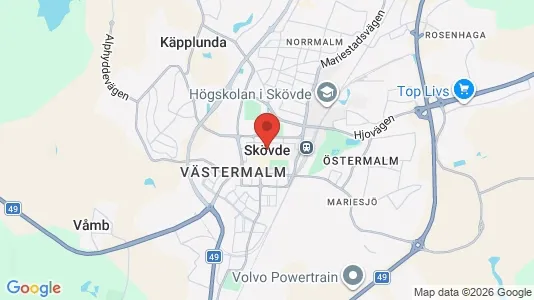 Butikslokaler att hyra i Skövde - Bild från Google Street View