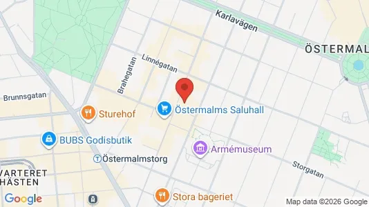 Kontorslokaler att hyra i Östermalm - Bild från Google Street View