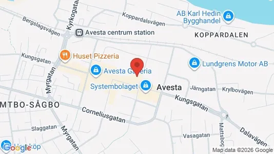 Affärslokaler till försäljning i Avesta - Bild från Google Street View