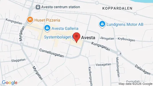Affärslokaler till försäljning i Avesta - Bild från Google Street View