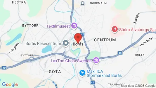Lagerlokaler att hyra i Borås - Bild från Google Street View