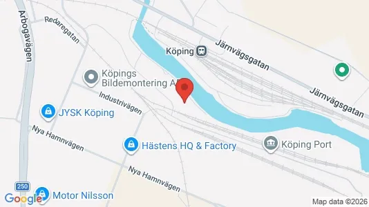 Affärslokaler till försäljning i Köping - kort over placeringen
