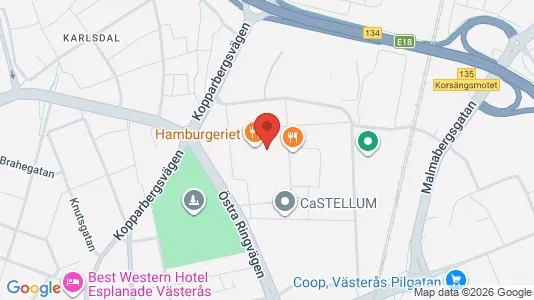 Kontorslokaler att hyra i Västerås - Bild från Google Street View