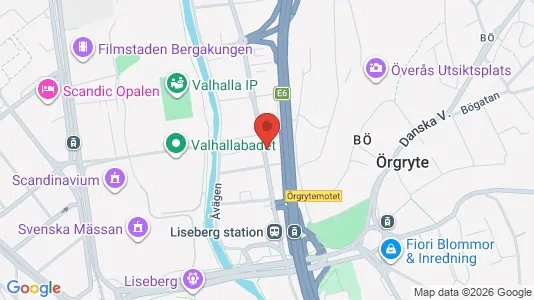 Affärslokaler att hyra i Örgryte-Härlanda - kort over placeringen