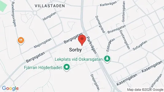 Kontorslokaler att hyra i Gävle - kort over placeringen