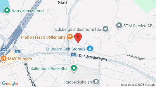 Kontorslokaler att hyra i Sollentuna - kort over placeringen