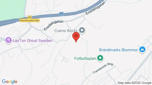 Affärslokaler till försäljning i Borås - kort over placeringen