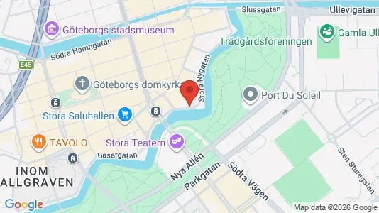 Kontorslokaler att hyra i Göteborg Centrum - kort over placeringen