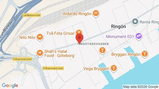 Industrilokaler att hyra i Lundby - kort over placeringen