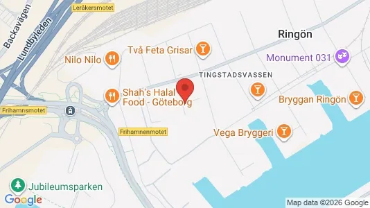 Lagerlokaler att hyra i Lundby - kort over placeringen