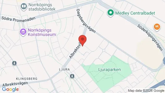 Affärslokaler att hyra i Norrköping - kort over placeringen