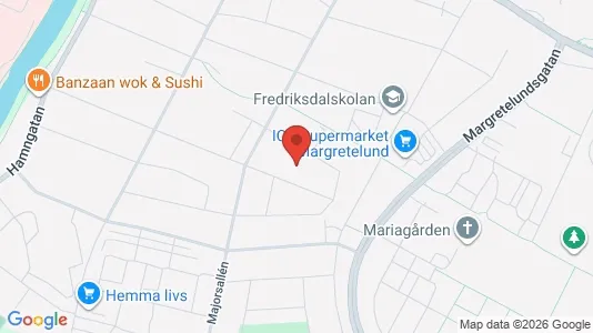 Affärslokaler att hyra i Lidköping - kort over placeringen