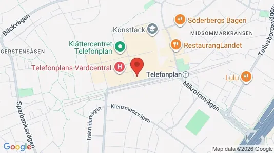 Kontorslokaler att hyra i Söderort - kort over placeringen
