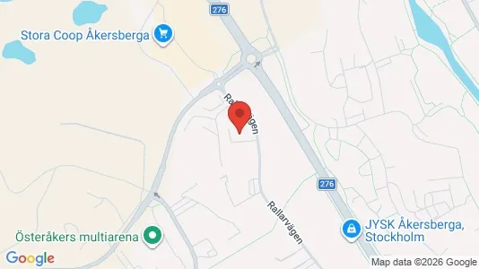 Kontorslokaler att hyra i Österåker - kort over placeringen