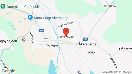 Kontorslokaler att hyra i Österåker - kort over placeringen