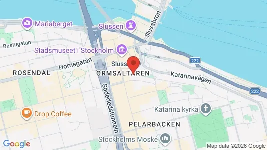 Kontorslokaler att hyra i Södermalm - kort over placeringen