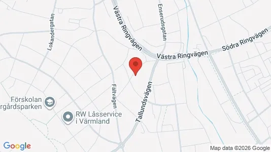 Affärslokaler till försäljning i Kristinehamn - kort over placeringen