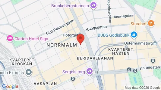 Affärslokaler till försäljning i Stockholm Innerstad - kort over placeringen