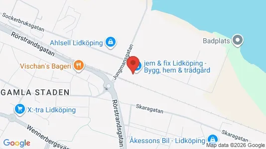 Affärslokaler till försäljning i Lidköping - kort over placeringen