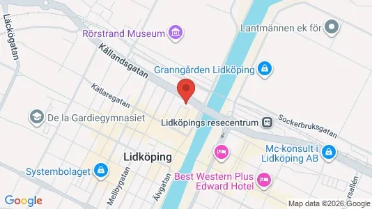 Affärslokaler till försäljning i Lidköping - kort over placeringen