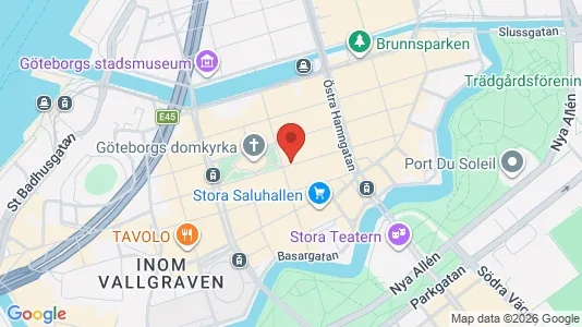 Kontorslokaler att hyra i Göteborg Centrum - kort over placeringen