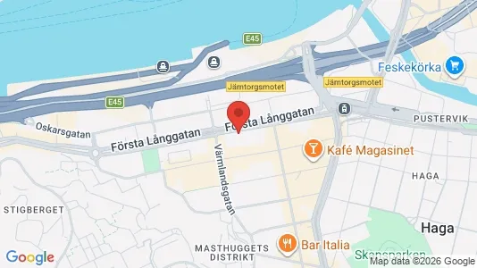 Kontorslokaler att hyra i Göteborg Centrum - kort over placeringen