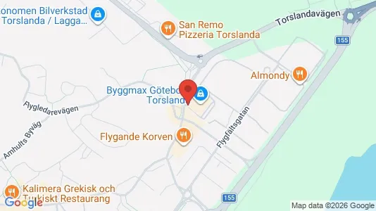Kontorslokaler att hyra i Västra hisingen - kort over placeringen