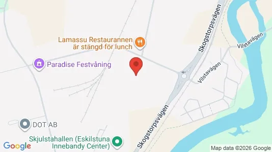 Affärslokaler att hyra i Eskilstuna - kort over placeringen
