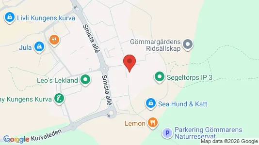 Industrilokaler att hyra i Huddinge - kort over placeringen
