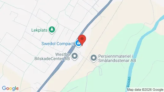 Industrilokaler att hyra i Gislaved - kort over placeringen