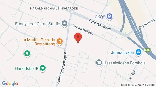 Affärslokaler att hyra i Falun - kort over placeringen