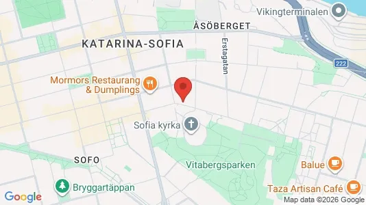 Kontorslokaler att hyra i Södermalm - kort over placeringen