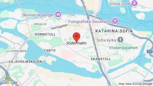 Kontorslokaler att hyra i Södermalm - kort over placeringen