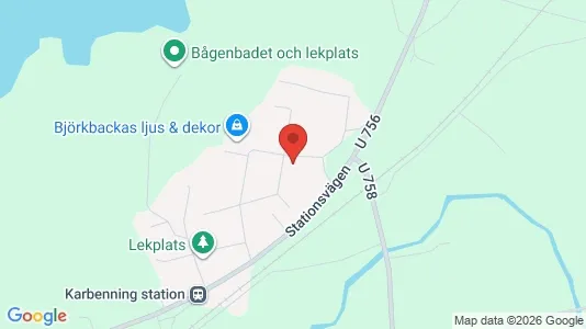 Affärslokaler till försäljning i Norberg - kort over placeringen