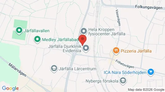 Kontorslokaler att hyra i Järfälla - kort over placeringen