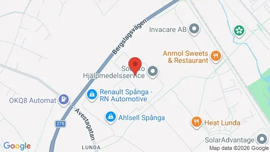 Affärslokaler att hyra i Västerort - kort over placeringen