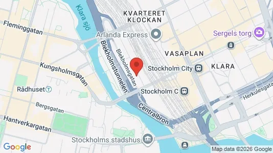 Kontorslokaler att hyra i Stockholm Innerstad - kort over placeringen