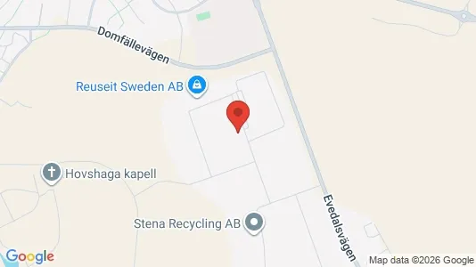 Lagerlokaler att hyra i Växjö - kort over placeringen