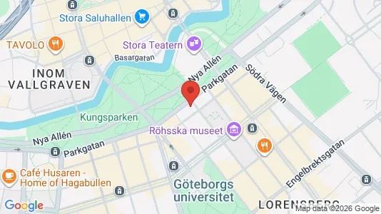 Kontorslokaler att hyra i Göteborg Centrum - kort over placeringen