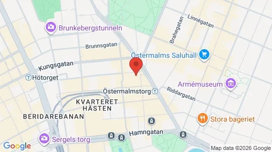 Affärslokaler att hyra i Stockholm Innerstad - kort over placeringen
