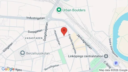 Kontorslokaler att hyra i Linköping - kort over placeringen