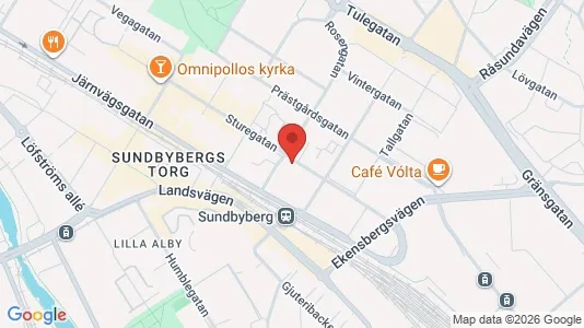 Kontorslokaler att hyra i Sundbyberg - kort over placeringen