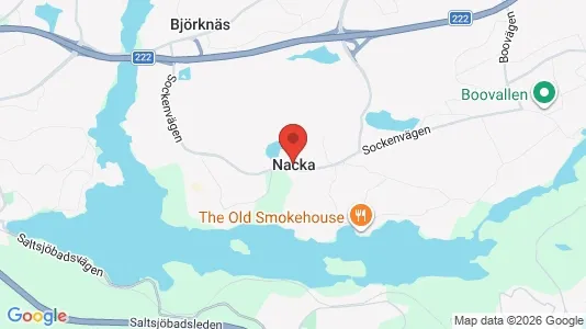 Restauranglokaler att hyra i Nacka - kort over placeringen