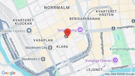 Kontorslokaler att hyra i Stockholm Innerstad - kort over placeringen