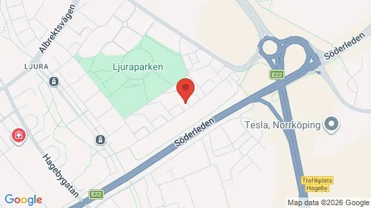 Affärslokaler att hyra i Norrköping - kort over placeringen