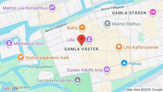 Kontorslokaler att hyra i Malmö Centrum - kort over placeringen