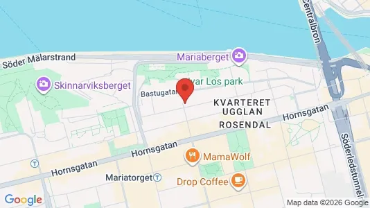 Affärslokaler till försäljning i Södermalm - kort over placeringen