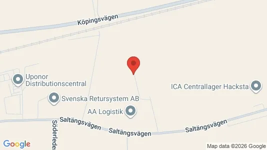 Lagerlokaler att hyra i Västerås - kort over placeringen