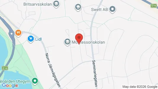 Affärslokaler att hyra i Falun - kort over placeringen